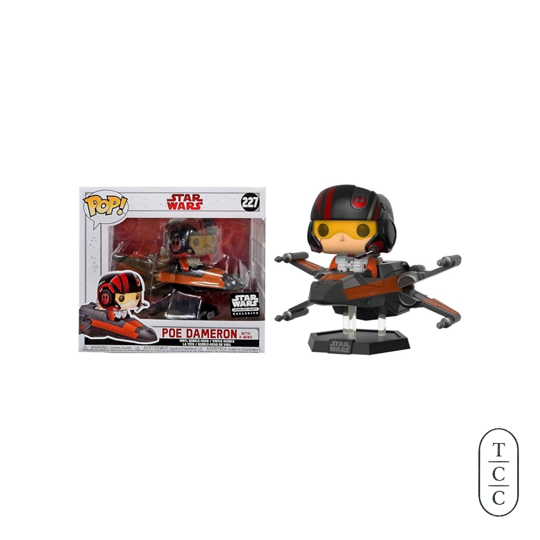 Funko POP! Movies: Star Wars #227 - Poe Dameron with X-Wing (Star Wars Smuggler's Bounty Exclusive)